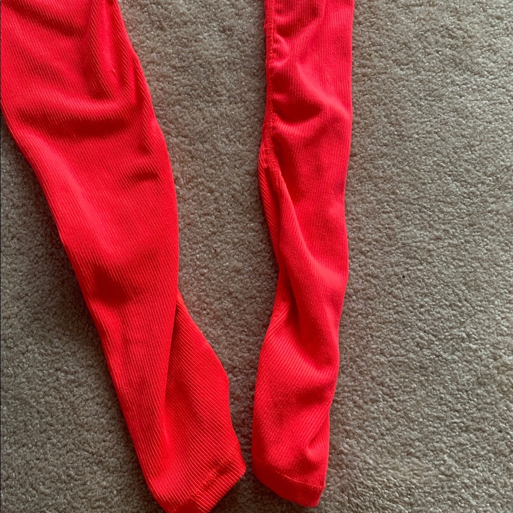 ALO brand orange yoga  leggings size large pocket inside - Picture 8 of 8